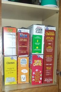 Shortened Cereal Boxes